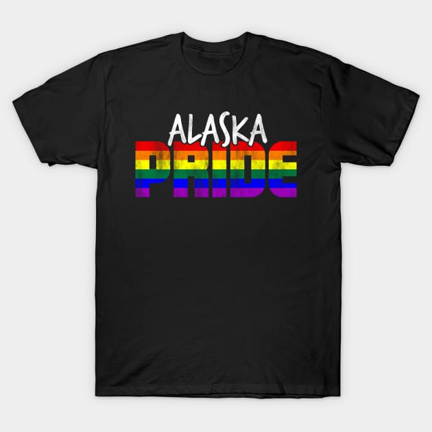 Alaska Pride LGBT Flag T-Shirt by wheedesign